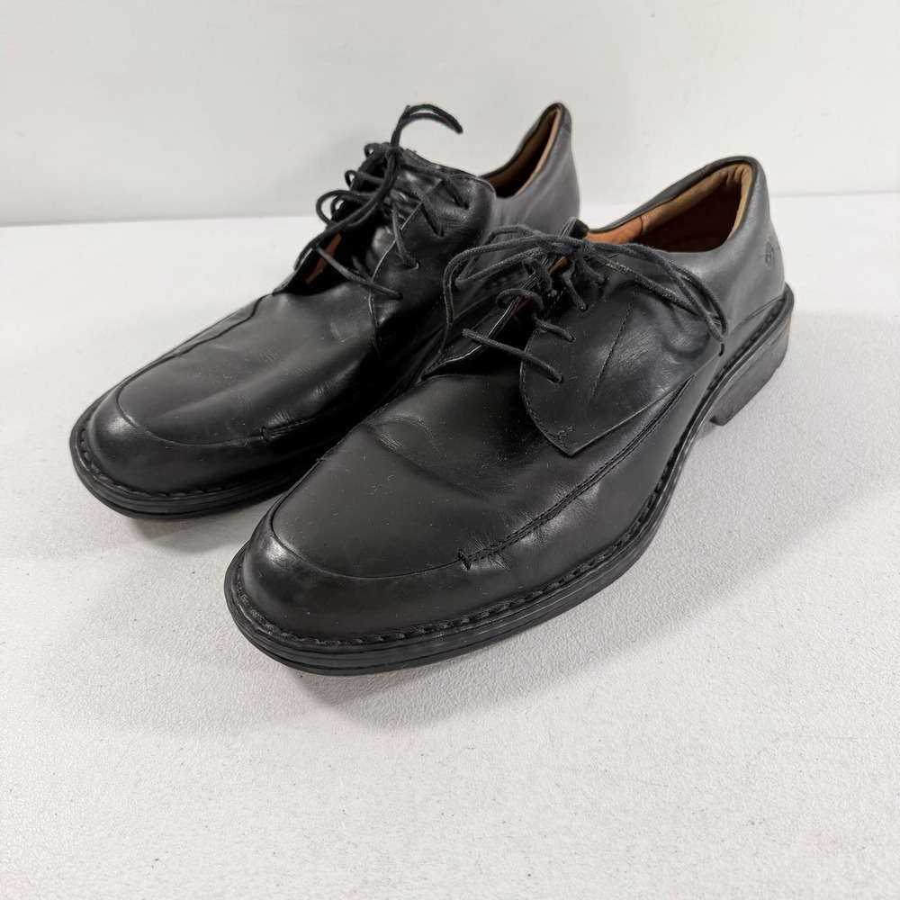 Vintage Timberland Men's Black Leather Plain Toe Oxford Dress Shoes Size 10.5 M
